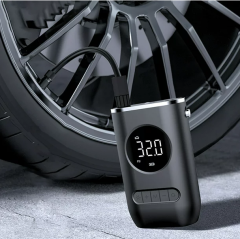 Cordless Electric Tire Inflator Digital Display Rechargeable Mini Air Compressor Pump for Car Bike Gonfleur De Pneus Plastic