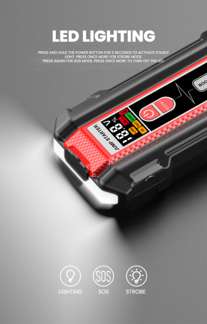 New Arrivals 3000A 7200/10000/16000mAh Lithium Battery Car Jump Starter 12v Emergency Battery Booster Pack Portable Jumper Truck