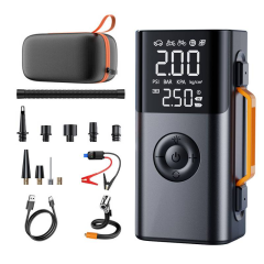 All One Car Jump Starter Air Compressor Air Blower ABS 150 PSI Digital Display Emergency Light for Off-Road Camping SOS Alert