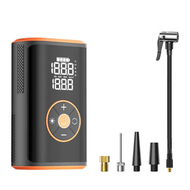 Portable Automatic Digital Display Cordless Electric Tire Inflator with Tire Pressure Monitor and Plastic Material for Car