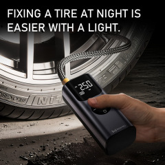 12V DC 150PSI Cordless Tire Pump with Dual Display Portable Air Compressor Car Tire Inflator for Bike Motorcycle Car Tires Balls