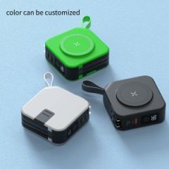 6 in 1 PD 20W Magnetic Wireless Charging Powerbank AC Wall Plug Built in Cable 10000mAh Portable Charger Power Banks