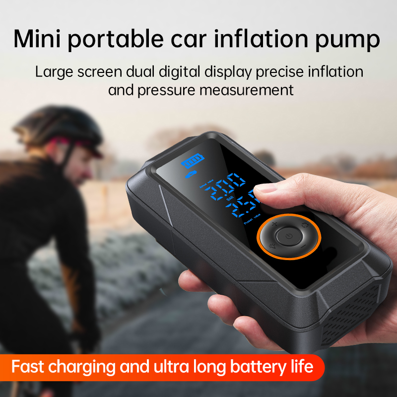 Multi Function LED SOS Light Portable 5200mAh Battery Air Compressor Car Tyre Inflator Electric Air Pump