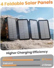Innovative Novelties 20000mAh Portable Solar Panel Charger Banks Fast Charging Waterproof Wireless Power Bank OEM Logo 10W