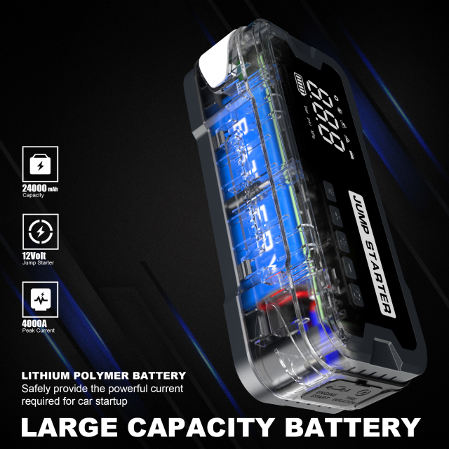 4 in 1 1000A Portable Compressor Air Pump 12V Battery Powerbank Power Bank Car Jump Starter