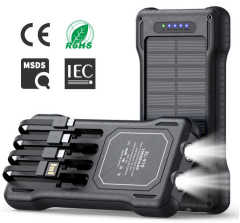 Exclusive Distributor Wanted Solar Usb Cables Waterproof Power Bank 50000Mah