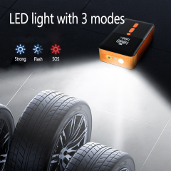 4 in 1 Jump Starter With Air Inflator 12V Battery Booster High Quality Lithium Battery 3000A Peak Current Emergency Kit