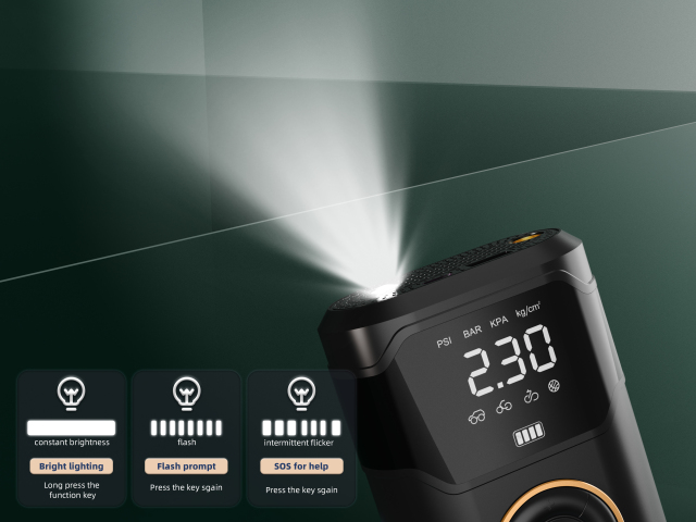 Portable Wireless Plastic Handheld Air Compressor Digital Display 150PSI High Pressure Tire Pressure Monitor Car Tire Inflator