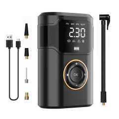 Portable Wireless Plastic Handheld Air Compressor Digital Display 150PSI High Pressure Tire Pressure Monitor Car Tire Inflator