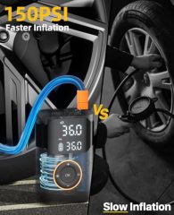 Fast Delivery Digital Portable Car Tyre Pump air Compressor Wireless Car Tire Inflator Mini Electric air Pump for Car