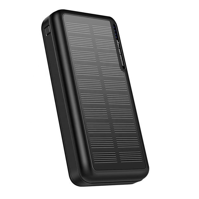 New Solar Power Banks Mobile Phone Portable Powerbank 20000Mah Double Usb High Capacity Waterproof Charger Solar Power Bank
