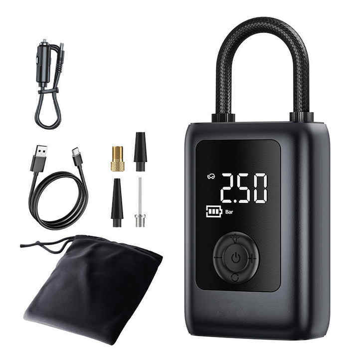 Compressor De Ar Portatil Sem Fio Com Bateria De 4000 MAh Inflador De Portatil Compresor De Aire Portatil