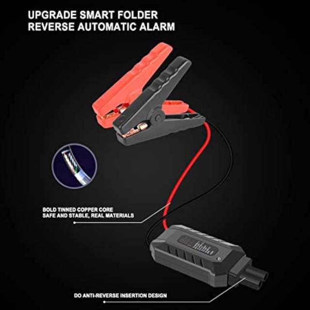 High Quality 1000a Peak Current Fast Charging Emergency Power Supply CE ROHS 10000mAh Portable Car Jump Starter