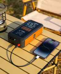 Car Jump Starter with Air Compressor 2000A Peak 22 Cylinder Fast Inflation 8000mAh Power Bank