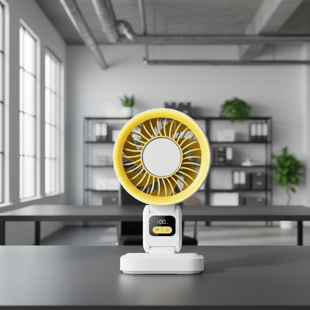 M375 Portable Foldable Cooling Fan with TEC Ice Cooling Plate