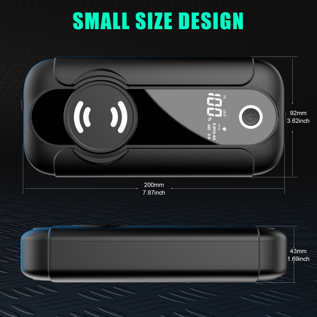 CY56 Car Battery Jump Starter Power Bank with 2000A Peak Current & 15W Wireless Charging System