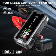 CY53N 12V/24V Heavy Duty Jump Starter with 4000A Peak Current & Emergency Power System