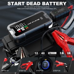 CY53N 12V/24V Heavy Duty Jump Starter with 4000A Peak Current & Emergency Power System