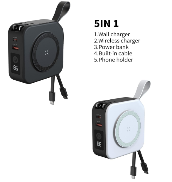 P047 Magnetic Wireless Solar Power Bank