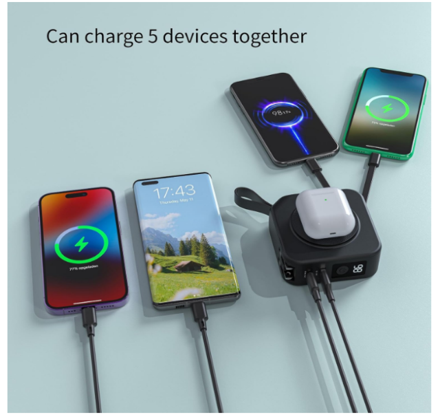 P047 Magnetic Wireless Solar Power Bank