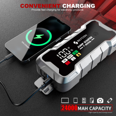 JY07 Super Capacitor Car Jump Starter 4000A Portable Booster with Digital LCD Display