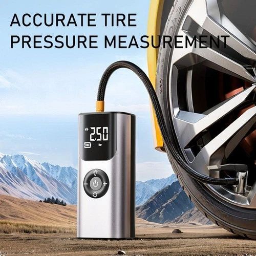 QS002 Cordless Portable Car Tire Inflator Air Pump Air Compressor