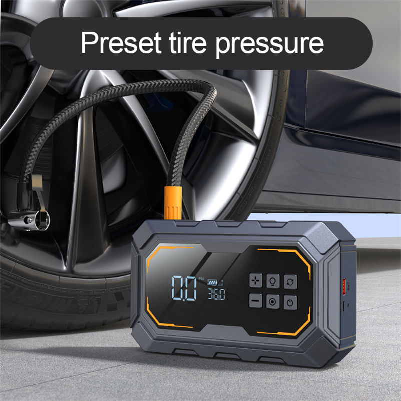 N9 3000A Dual Cylinder Car Jump Starter with Air Compressor