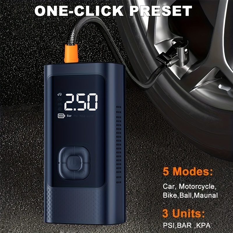 SY227 Wireless Digital Tire Inflator Pump 150PSI Portable Air Pump