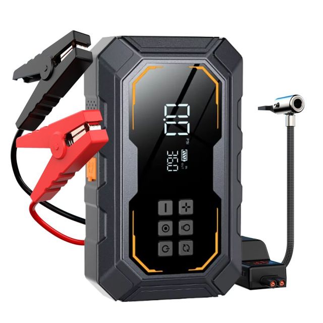 N9 3000A Dual Cylinder Car Jump Starter with Air Compressor