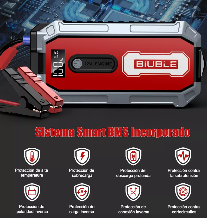 S306 2000A Car Jump Starter Power Bank with Air Compressor