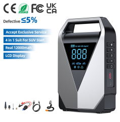 LD12 3000A Car Jump Starter with Air Compressor