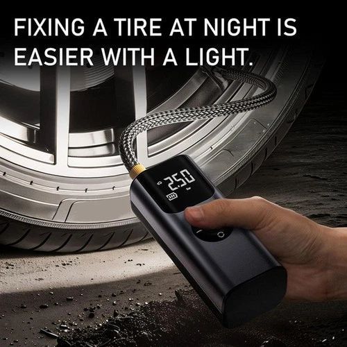 QS002 Cordless Portable Car Tire Inflator Air Pump Air Compressor
