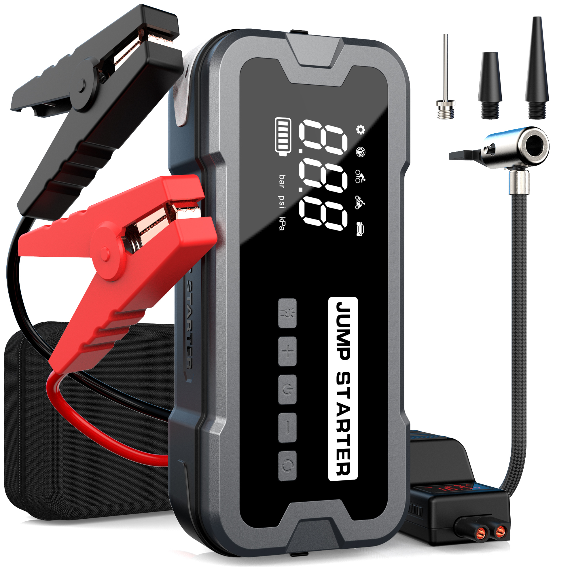 CY53 4000A 5-in-1 Electric Air Pump with Jump Starter