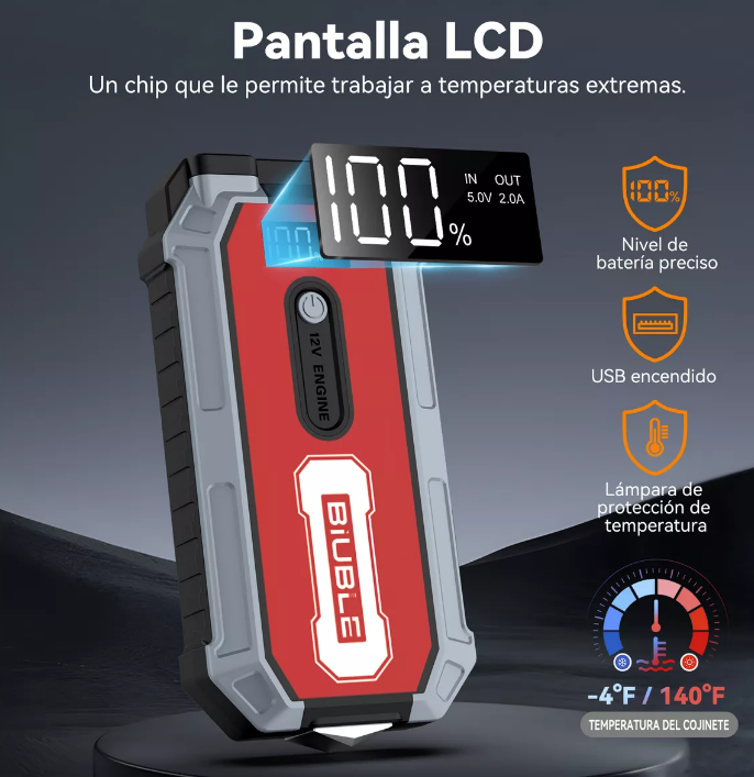 S306 2000A Car Jump Starter Power Bank with Air Compressor
