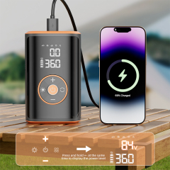 906 Cordless Portable Tire Inflator Air Pump with Digital Pressure Gauge