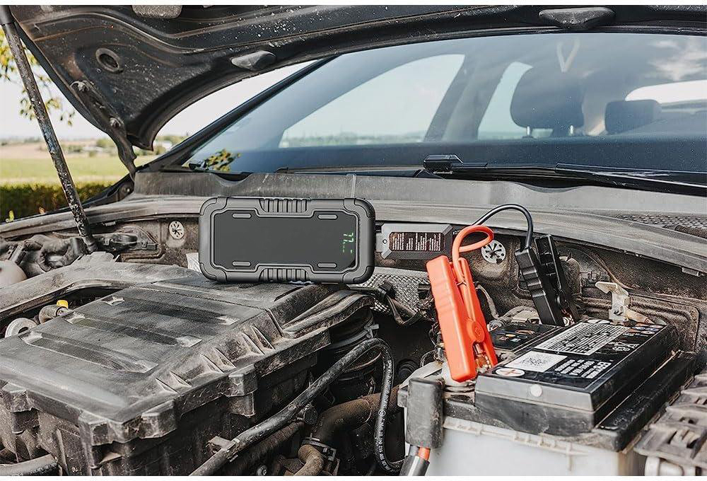 LD12 Multi-Function 12V Jump Starter with LED Flashlight & Emergency Tools