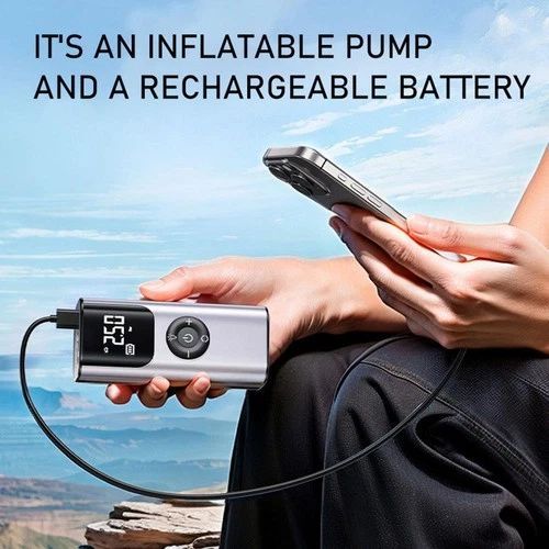 QS002 Cordless Portable Car Tire Inflator Air Pump Air Compressor