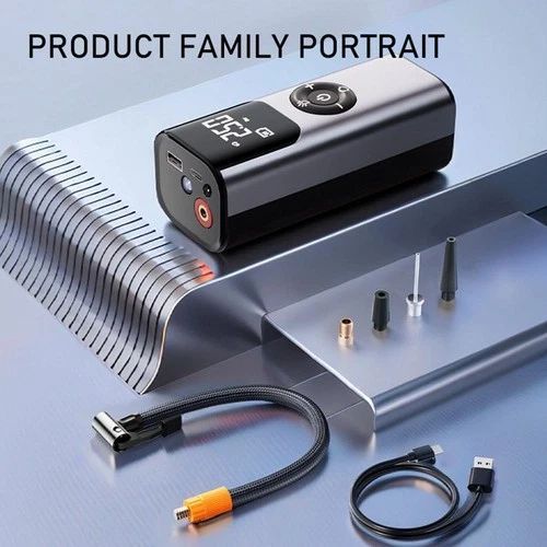 QS002 Cordless Portable Car Tire Inflator Air Pump Air Compressor