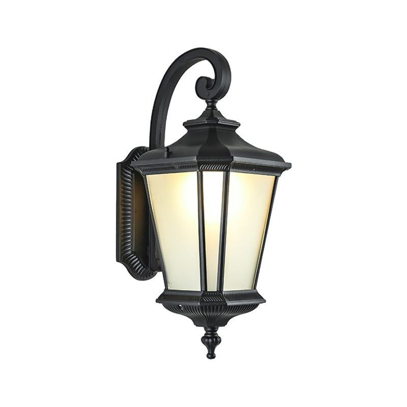 Hotel Exterior LED Garden Decorative Aluminium Black Anti-corrosion Modern Wall Light