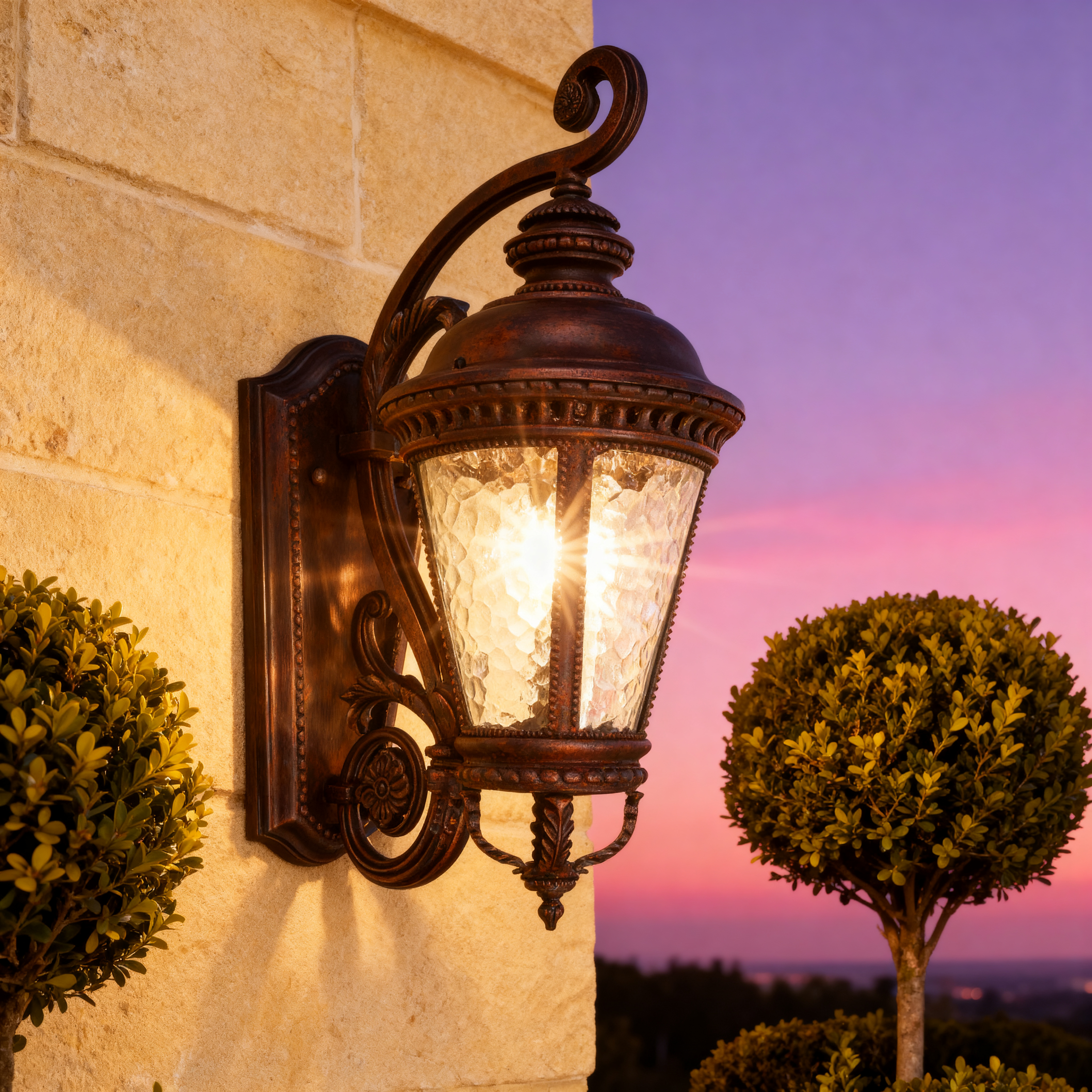 European Antique Hotel Home Decor Lantern Garden Outdoor e27 Wall Lamp