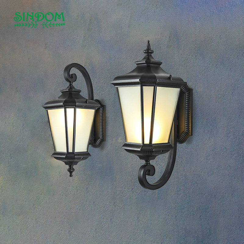 Hotel Exterior LED Garden Decorative Aluminium Black Anti-corrosion Modern Wall Light