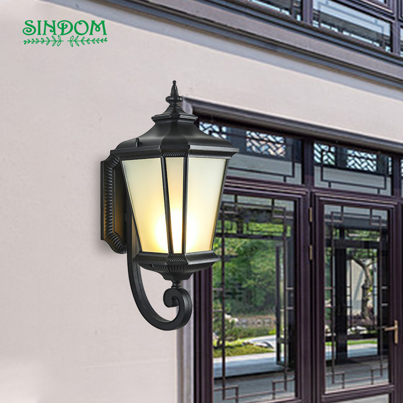 Hotel Exterior LED Garden Decorative Aluminium Black Anti-corrosion Modern Wall Light