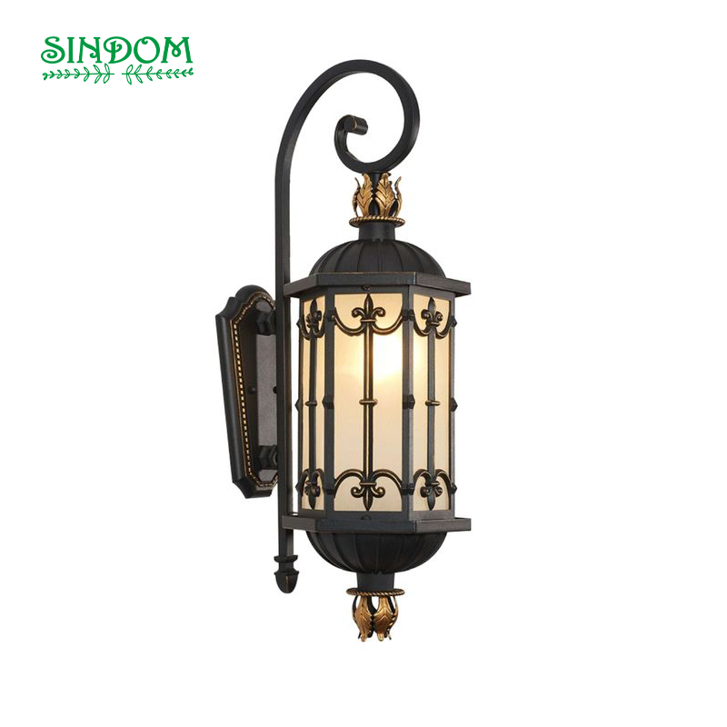 European Antique Style Waterproof Fixture Wall Sconce Light