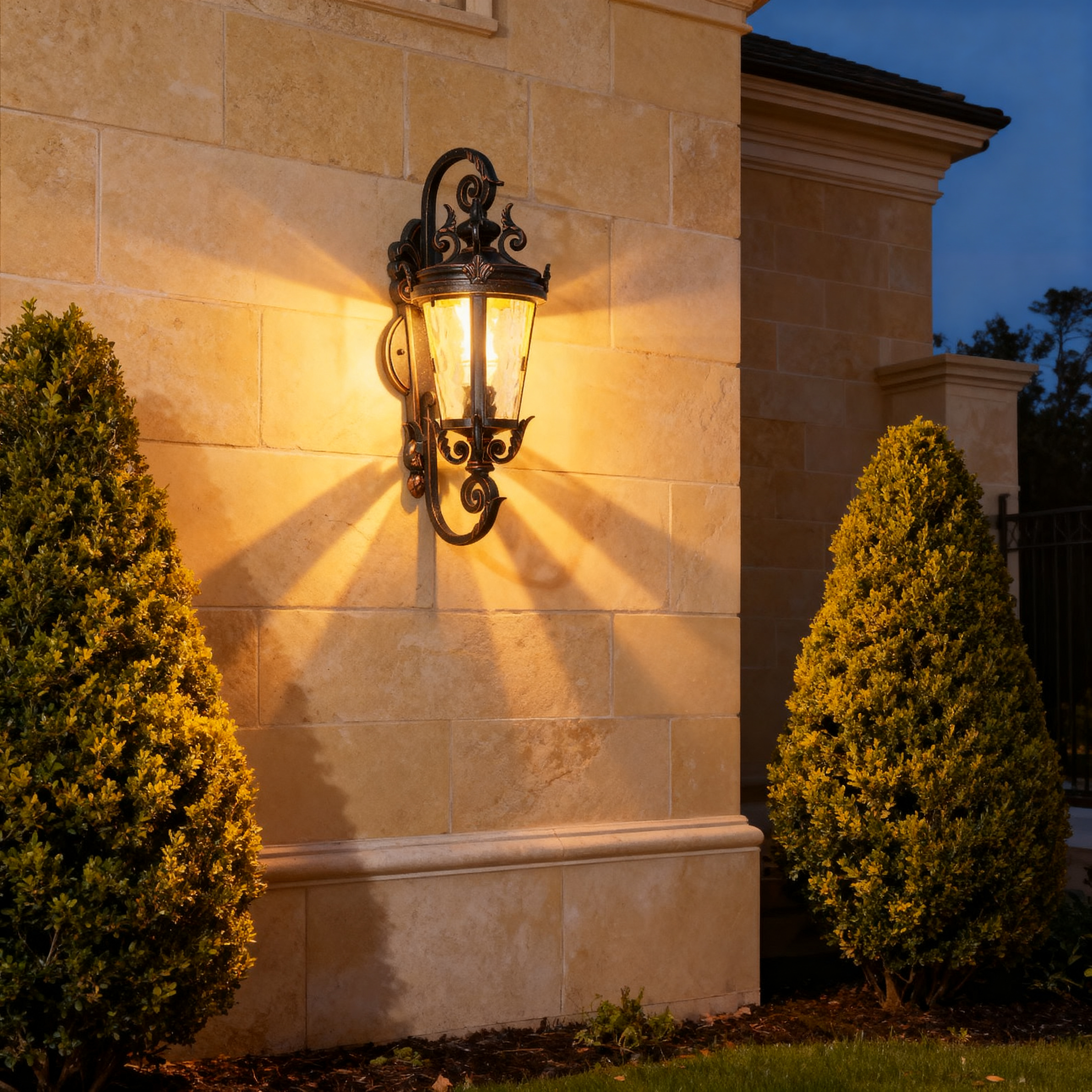 Outdoor Lamp Wall Sconce Light Garden Superior Materials Modern LED Aluminum Glass Anti-corrosion Powder Coated CE Certified