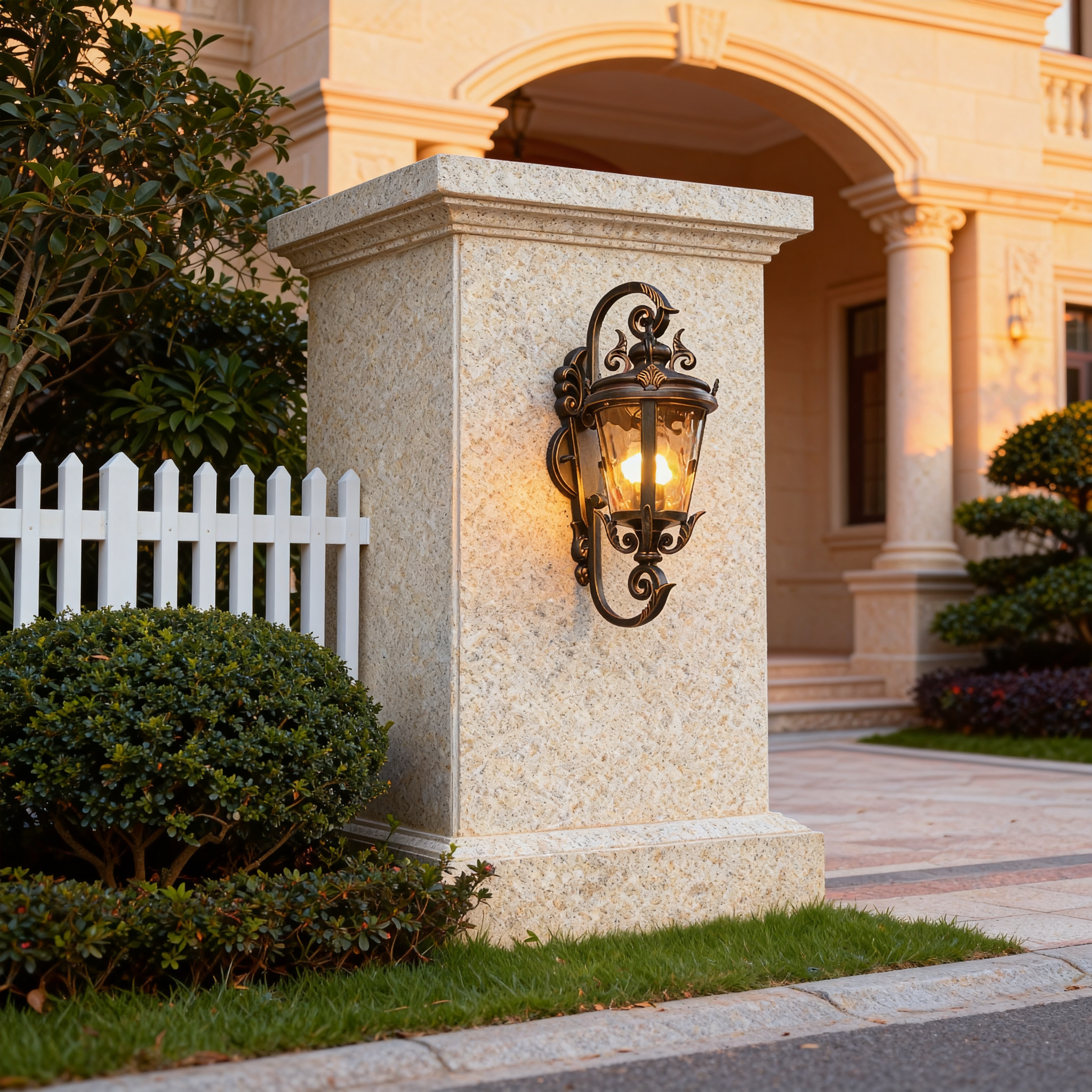 Outdoor Lamp Wall Sconce Light Garden Superior Materials Modern LED Aluminum Glass Anti-corrosion Powder Coated CE Certified