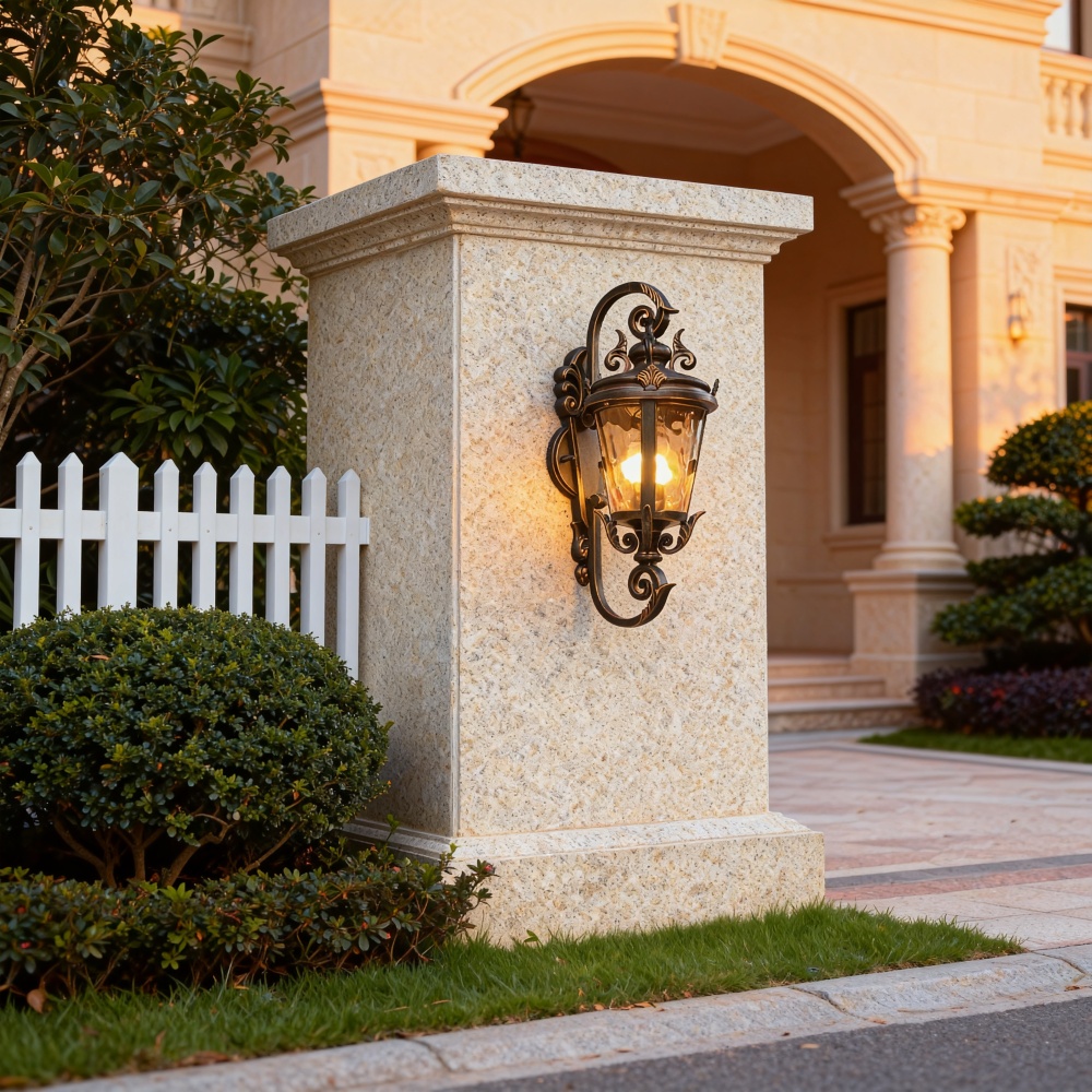 Outdoor Lamp Wall Sconce Light Garden Superior Materials Modern LED Aluminum Glass Anti-corrosion Powder Coated CE Certified