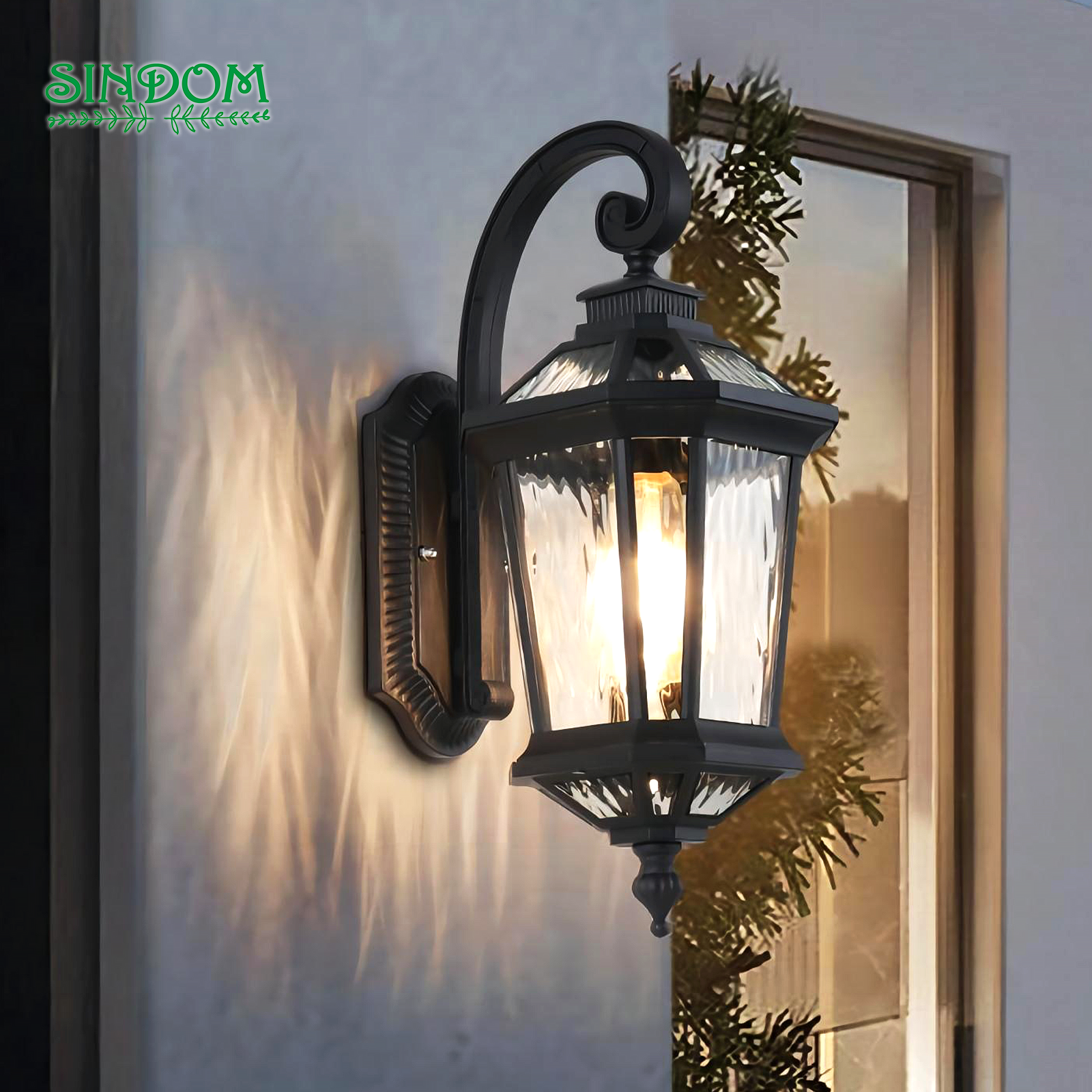 European Antique Outdoor Balcony Villa Courtyard Corridor Waterproof Wall Lamp