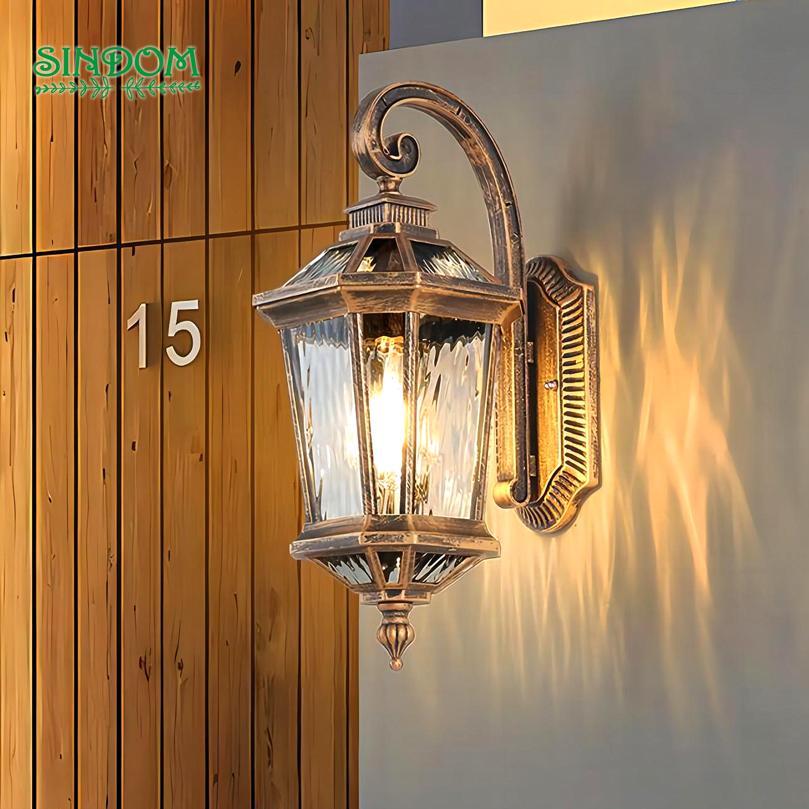 European Antique Outdoor Balcony Villa Courtyard Corridor Waterproof Wall Lamp