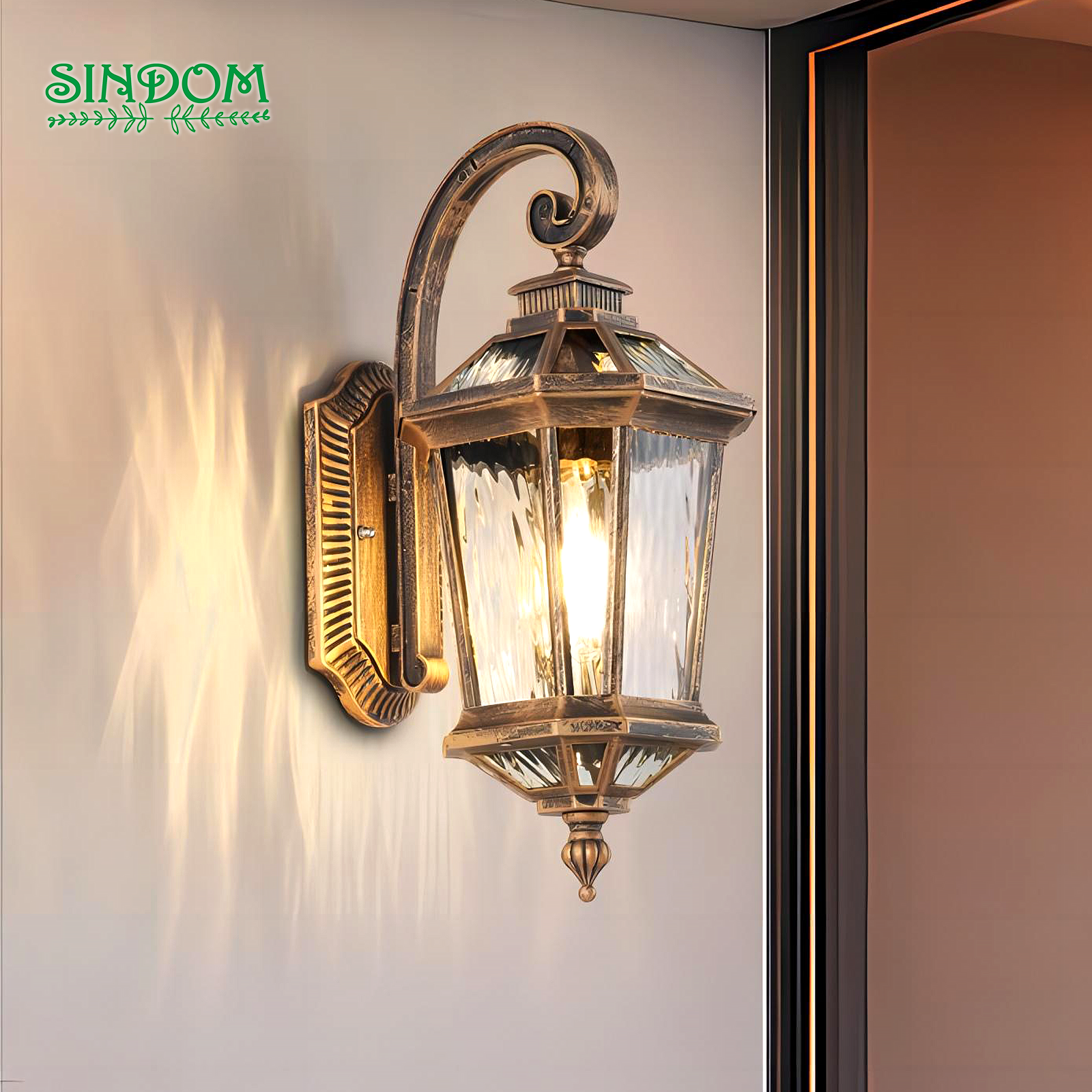 European Antique Outdoor Balcony Villa Courtyard Corridor Waterproof Wall Lamp
