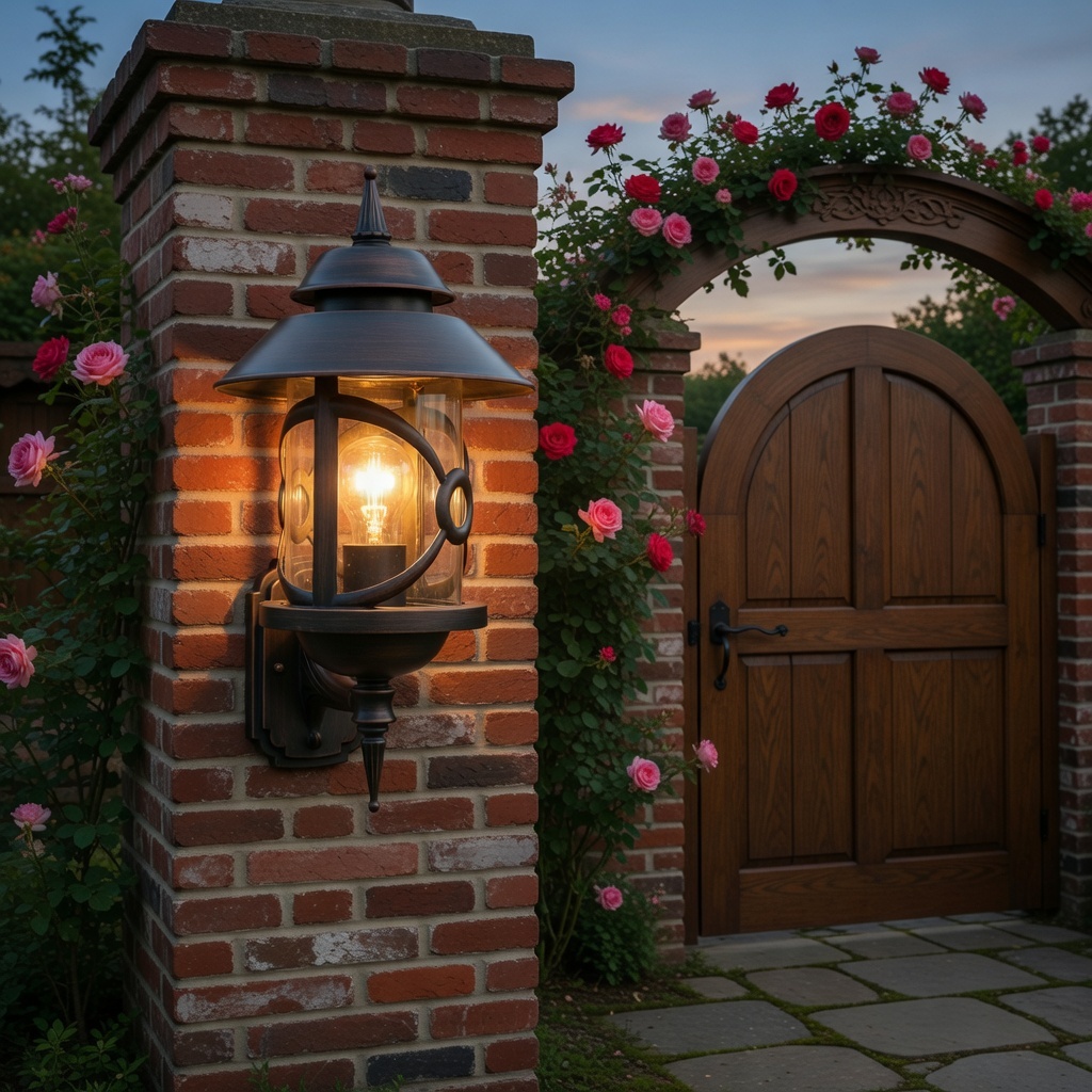 Weatherproof Antique Bronze Wall Mount Lantern - Clear Glass Outdoor Lighting for Home, Hotel & Patio